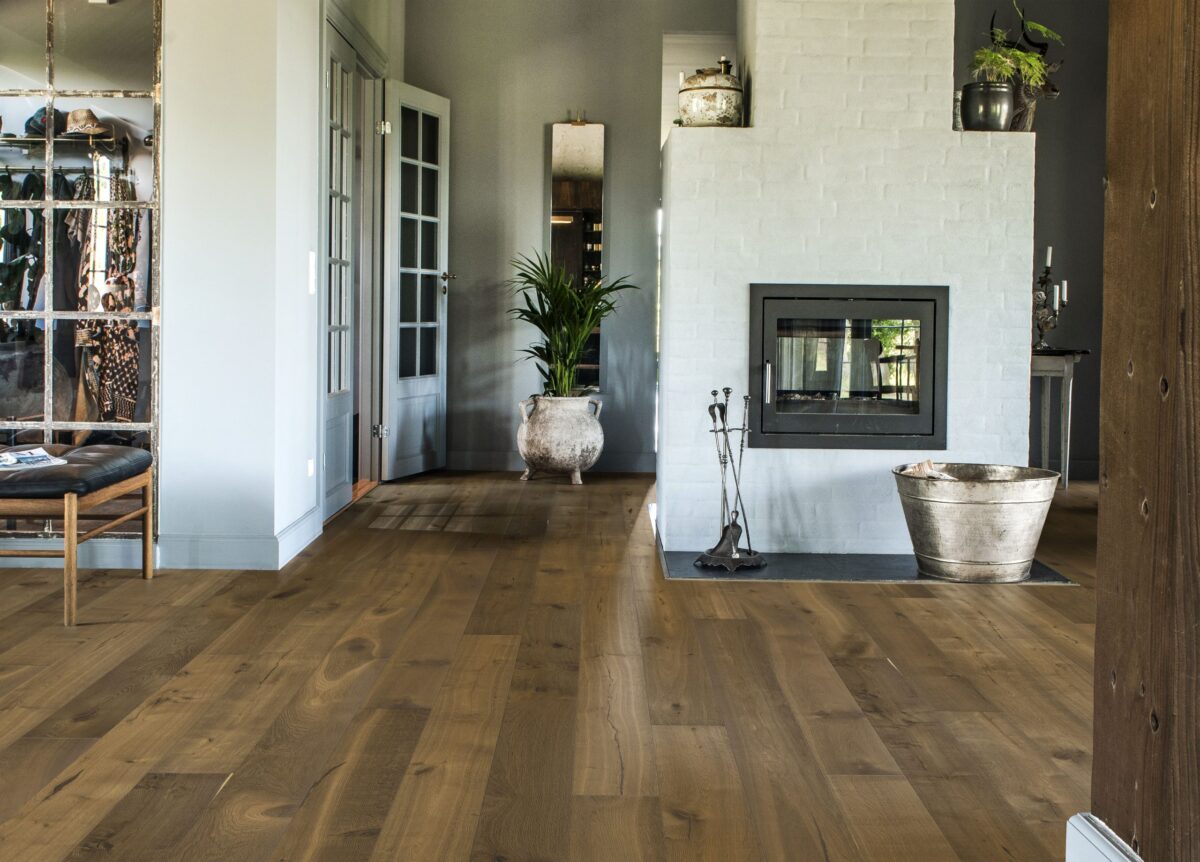 Decorated indoor space with Kahrs Oak Fredrik Prefinished Hardwood.