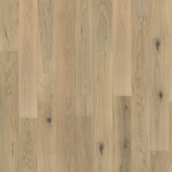 Close up of Kahrs Oak Nouveau Whisper Prefinished Hardwood.