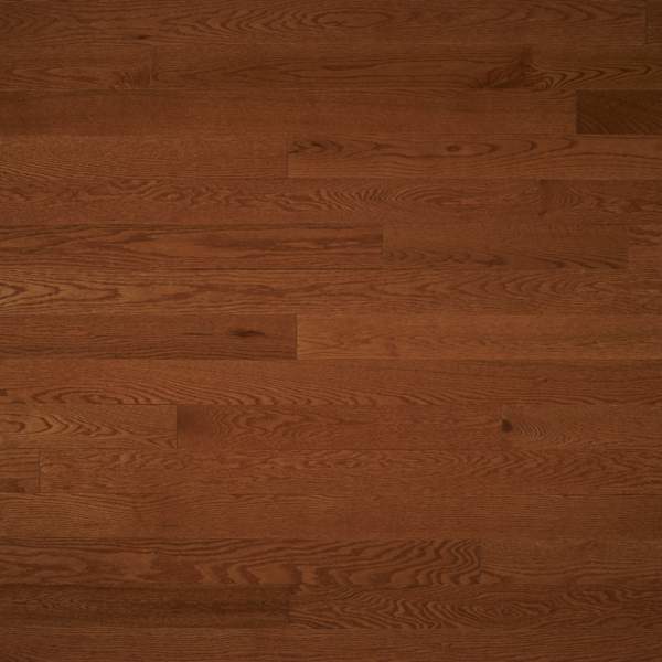 Close up of Appalachian Auburn Red Oak Excel Prefinished Hardwood.