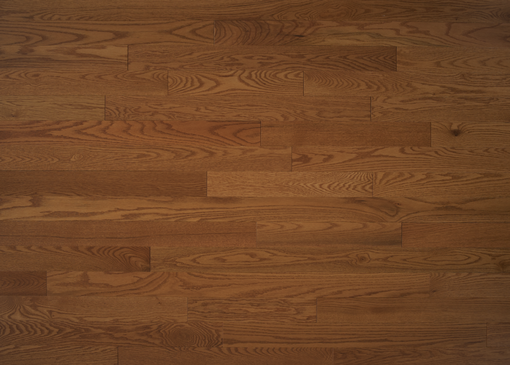 Close up of Appalachian Honey Red Oak Excel Prefinished Hardwood.