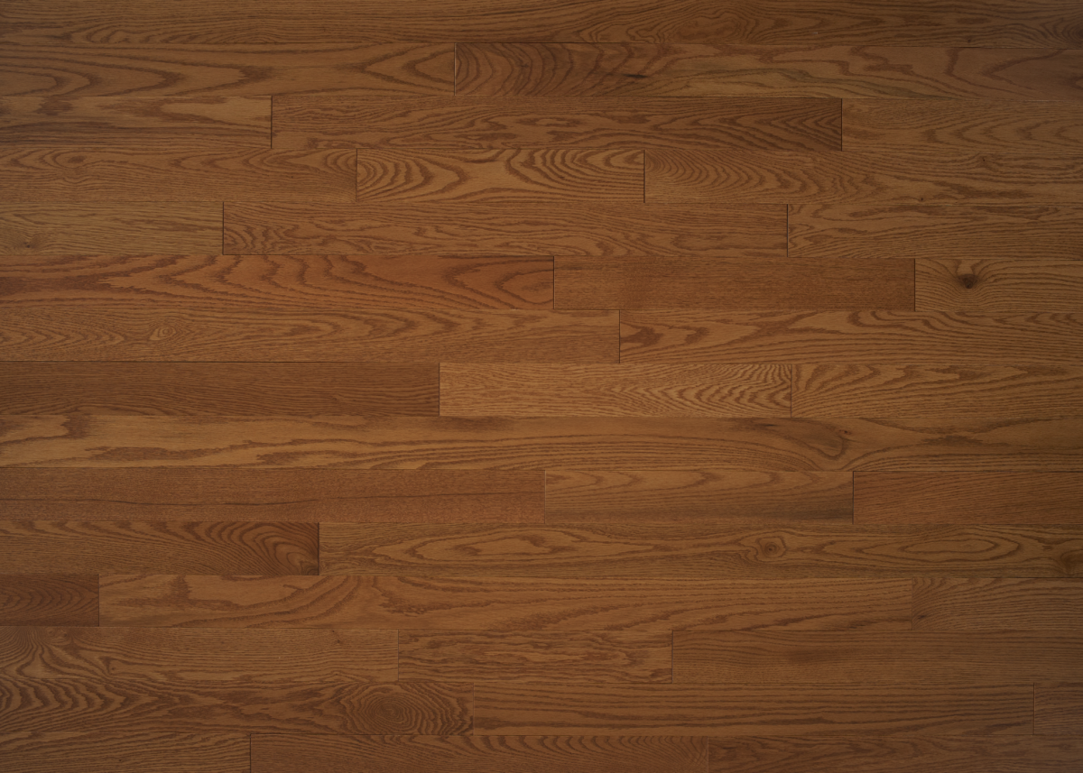 Close up of Appalachian Honey Red Oak Excel Prefinished Hardwood.