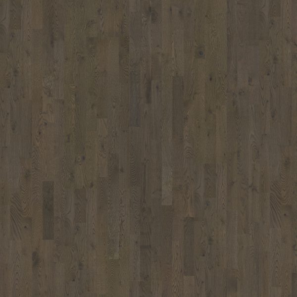 Close up of Kahrs Charcoal Light Strip Prefinished Hardwood.