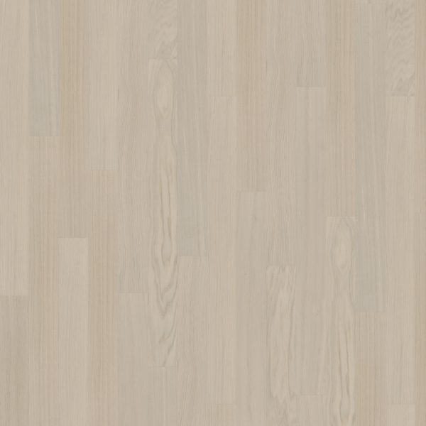 Close up of Kahrs Coconut Cream Narrow Prefinished Hardwood.