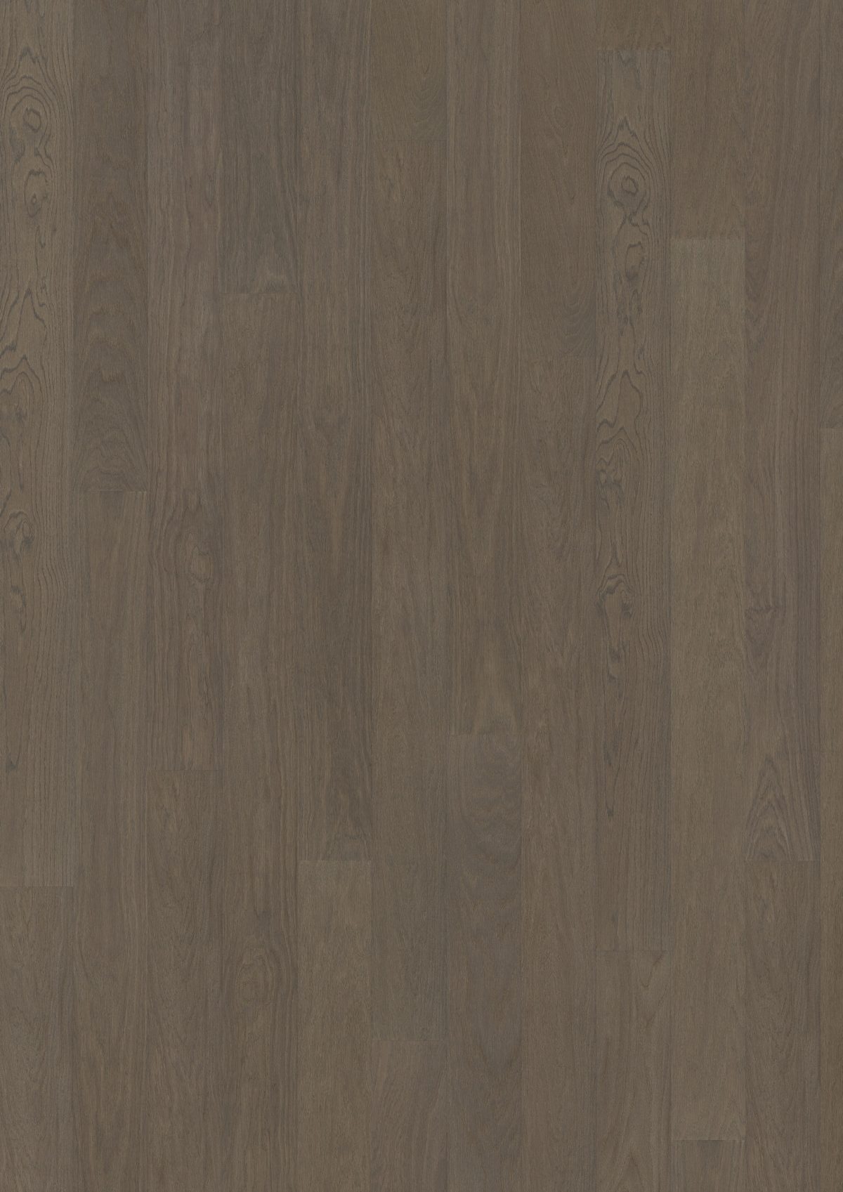 Close up of Kahrs Faded Black Wide Prefinished Hardwood.