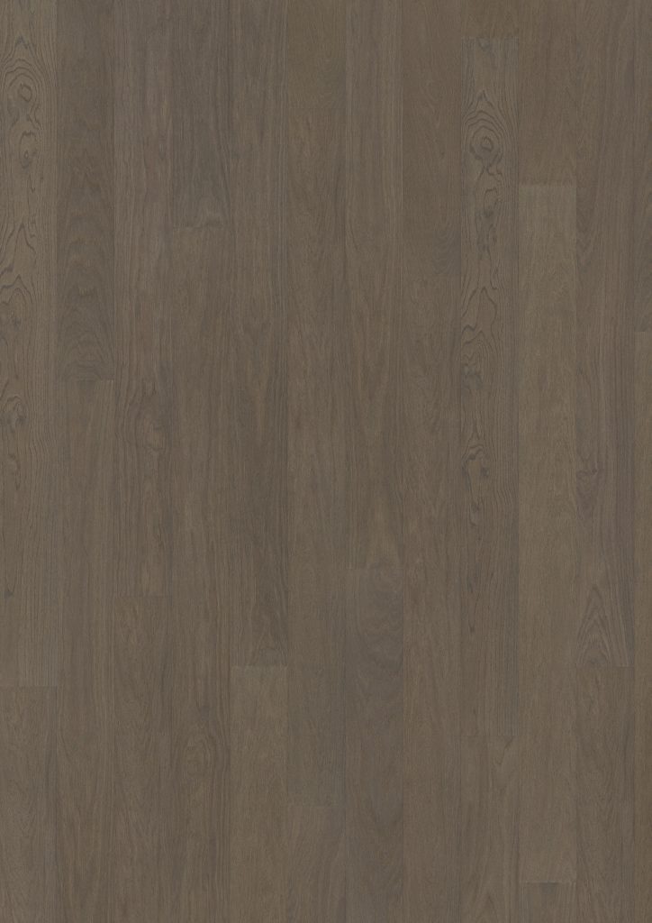 Close up of Kahrs Faded Black Wide Prefinished Hardwood.