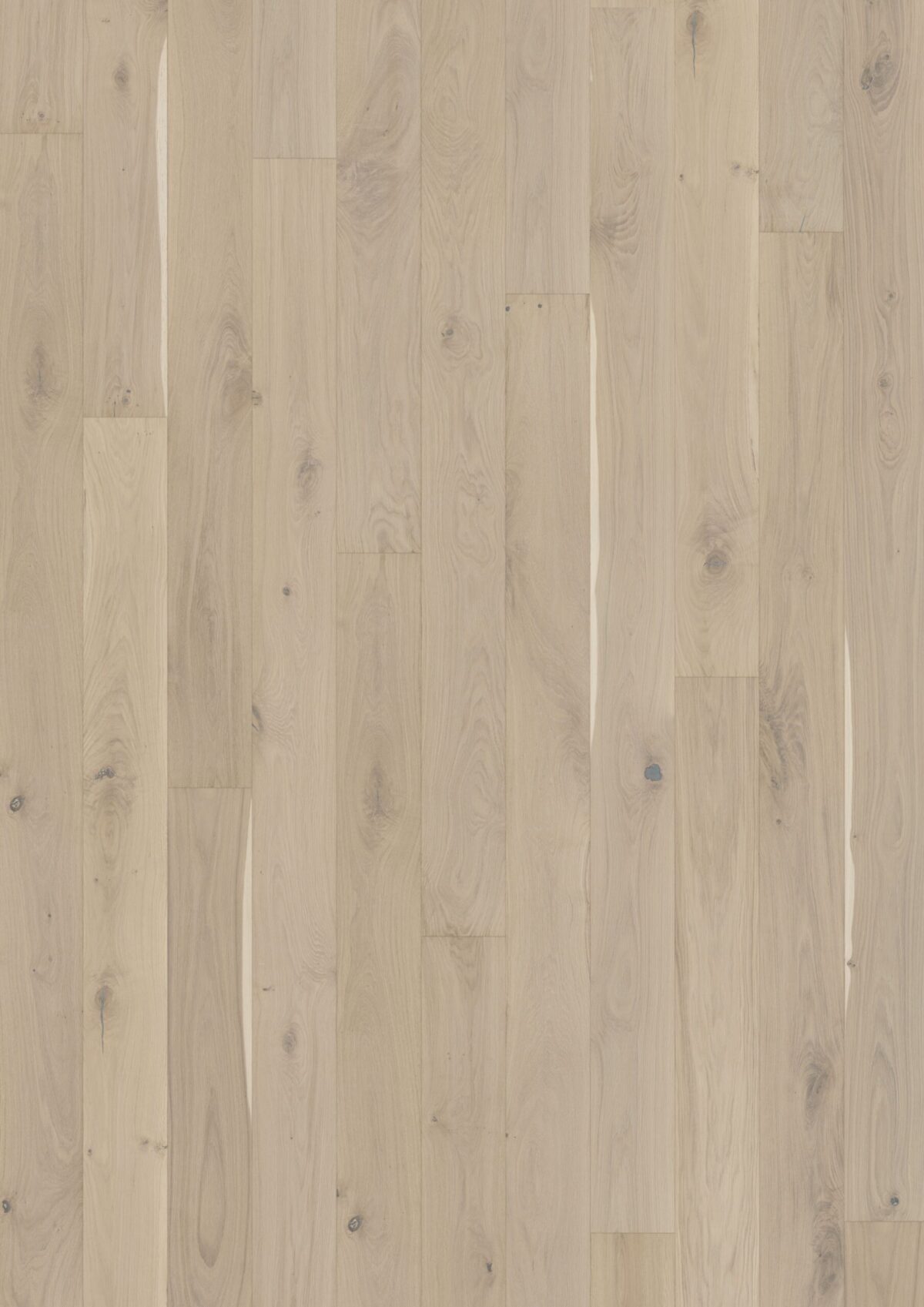 Close up of Kahrs Oak Ghost Prefinished Hardwood.