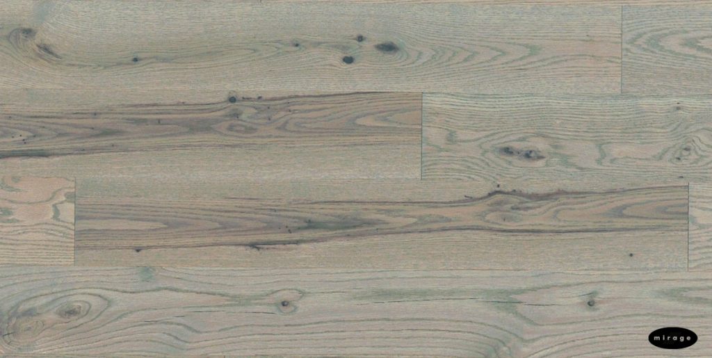 Close up of Mirage Red Oak Chateau Character Brushed Prefinished Hardwood.