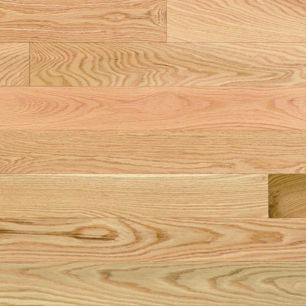 Close up of Mirage Red Oak Natural Exclusive Smooth Prefinished Hardwood.