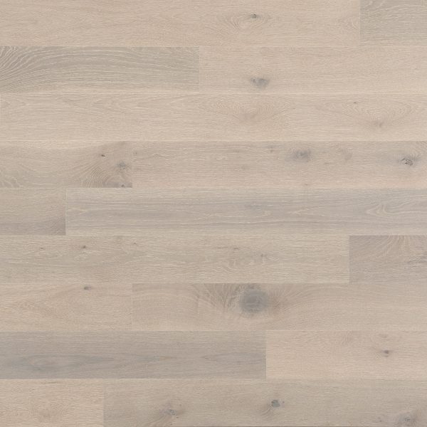 Close up of Mirage White Oak Bubble Bath Character Brushed Prefinished Hardwood.