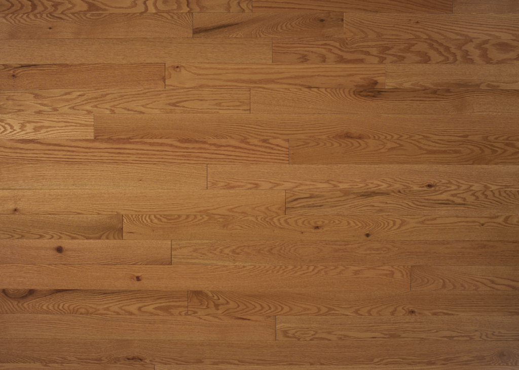 Close up of Appalachian Amaretto Red Oak Excel Prefinished Hardwood.