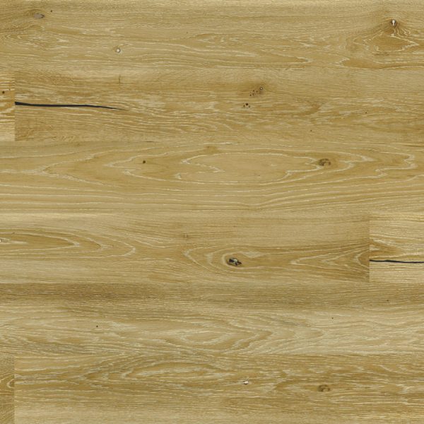 Close up of Barlinek Oak Almond Prefinished Hardwood.