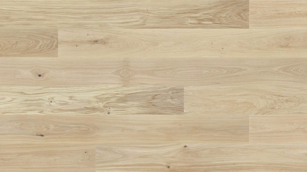 Close up of Barlinek Oak Brie Prefinished Hardwood.