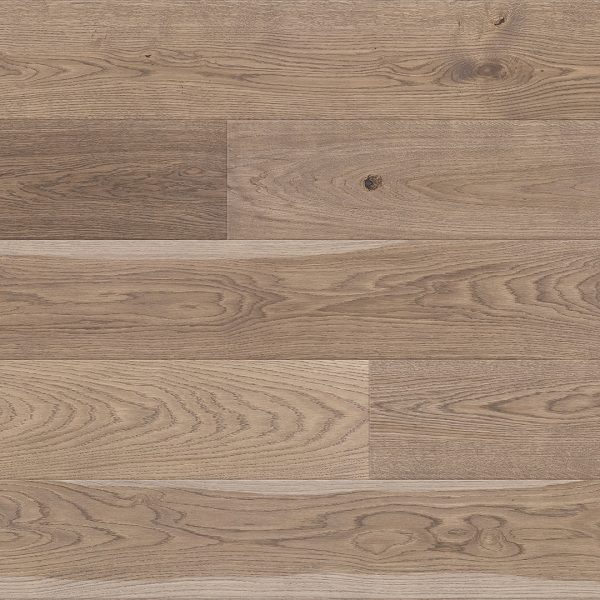 Close up of Barlinek Oak Mocha Prefinished Hardwood.