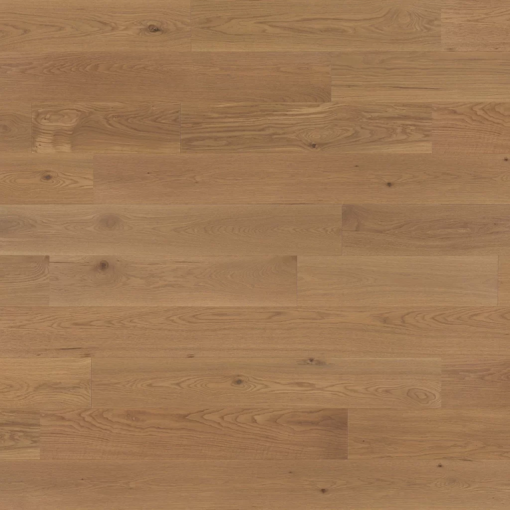 Close up of Mirage White Oak Amelia Character Prefinished Hardwood.