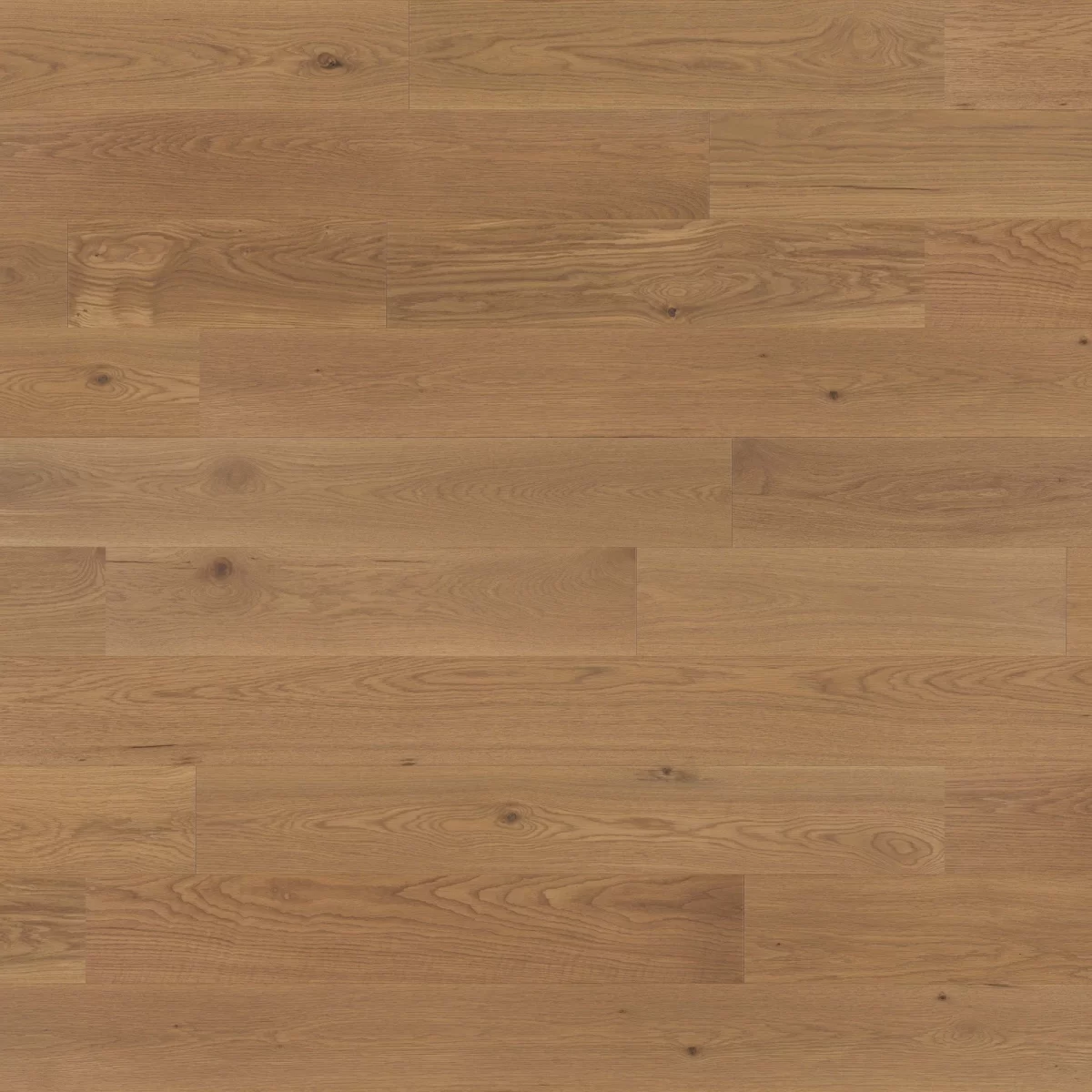 Close up of Mirage White Oak Amelia Character Prefinished Hardwood.