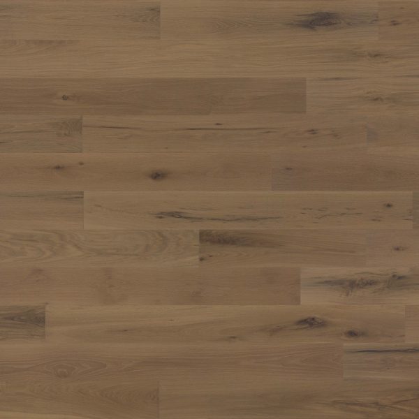 Close up of Mirage White Oak Hattie Character Prefinished Hardwood.