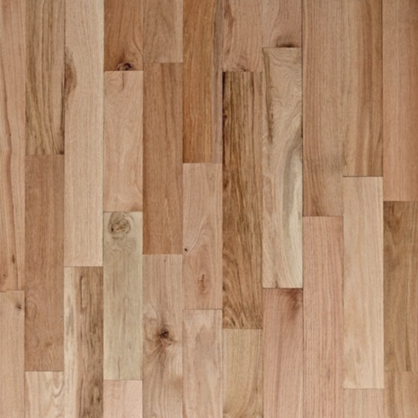 Close up of Red Oak #2 Common Solid Unfinished Hardwood.