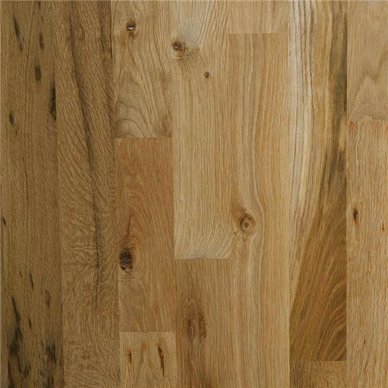 Close up of White Oak #2 Common Solid Unfinished Hardwood.